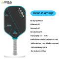 Vợt Pickleball Joola Ben Johns Perseus 3 16mm, Tạo Xoáy Đỉnh Cao, Cảm Giác Tối Ưu, Đa Năng