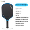 Vợt Pickleball Joola Simone Jardim Hyperion 3S 16mm, Đa Năng, Kiểm Soát & Chính Xác Tối Ưu, Ổn Định Vượt Trội