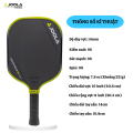 Vợt Pickleball Joola Anna Bright Scorpeus 3S 14mm, Vợt Chuyên Nghiệp, Tốc Độ, Xoáy & Sức Mạnh Bùng Nổ